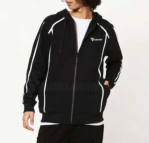 Thick Cotton Pullover <b>Black</b> Color Hoodies Custom Logo Wholesale <b>Oversized</b> Plain <b>Hoodie</b> for Men and Women - Product Image 2