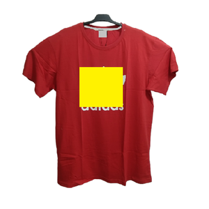 Top Quality Basic Short Sleeve Cotton / Polyester Casual Solid Color Mens T-shirt Organic Acidwash Flexible Rib O-<b>Neck</b> T-shirt - Product Image 4