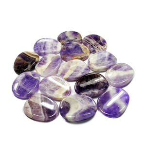 คริสตัลขัดเงาสไตล์นางฟ้าและฮวงจุ้ยพลอยแอเมทิสต์พลอยกึ่งมีค่าบำบัดสำหรับปาล์มหินคริสตัล - Product Image 6