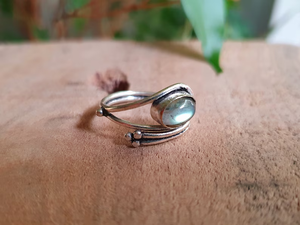 Best Selling Wholesale 925 Sterling <b>Silver</b> Natural Labradorite Gemstone Jewelry Handmade <b>Silver</b> <b>Adjustable</b> <b>Ring</b> - Product Image 4