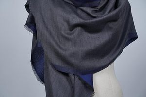 High Quality Cashmere Fine <b>Wool</b> Reversible Stole for Women Ultra Soft Elegant Designer Shawl <b>Wrap</b> with Premium Finish - Product Image 6