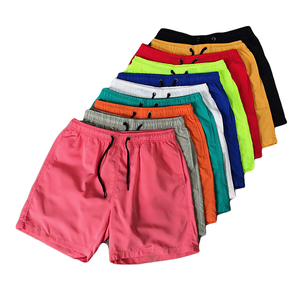 Pantalones Cortos Deportivos para Hombre Talla XXS, 100% Poliéster, Cintura Media, Cordón Ajustable, Logos Bordados, Color Liso, Estampado, para Personas de Talla Grande - Product Image 1