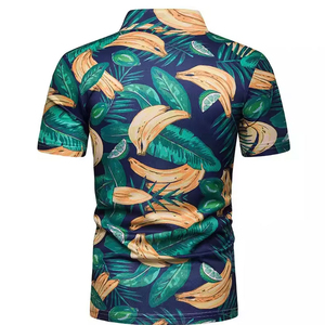 Polos de sublimación hechos a medida para hombre, Polo informal de verano para exteriores, color sólido, 3 botones, manga corta de secado rápido - Product Image 3