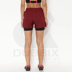 Pantalones cortos Cargo para mujer Fitness Short 100% Poliéster Logotipo personalizable Etiqueta Color Patrón Diseño Pantalones cortos para mujer - Product Image 2