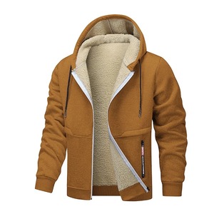Animal Game Casual Hoodies for <b>Men</b> Heavyweight Fleece Sweatshirt Thick <b>Sherpa</b> Lined Hooded Zipper <b>Jacket</b> Thick Streetwear Coats - Product Image 1