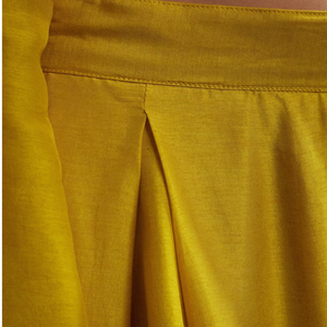 Costume Palazzo en soie russe jaune avec coupe Dana et paillettes travail en gros femmes ethnique OEM vêtements usine fournisseur costume personnalisé - Product Image 6