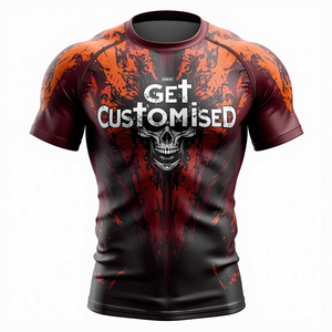 Protector de sarpullido MMA personalizado con comodidad de estiramiento de cuerpo completo y ajuste Atlético Premium en cualquier opción de manga kimono de jiu jitsu - Product Image 2