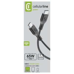 Cavo USB C 65W Negro 2m USBDATAC2C5A2MTABK - Product Image 2