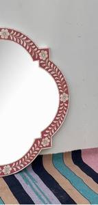 Espejo de pared con incrustaciones de resina hecho a mano de lujo, pieza de diseñador elegante para decoración de hogar y oficina - Product Image 3