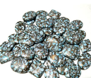 Lote de Piedras Preciosas de Larimar de Cobre Natural, Forma Mixta, Precio al por Mayor, Pulido, Tamaño Mixto, Lote de Cabujones de Larimar de Cobre para Joyería - Product Image 6