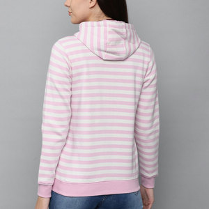 Offre Spéciale mode sweat à capuche pour femmes tissu respirant à manches longues côté dépouillé fermeture éclair cordon Production en vrac OEM - Product Image 2