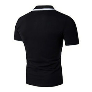 เสื้อโปโลแขนสั้นผู้ชายผ้าคอตตอนสแปนเด็กซ์ไนลอน - Product Image 3