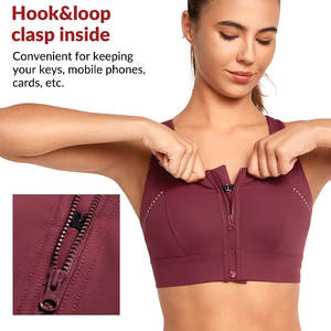 Soutien-gorge de sport respirant pour femmes Soutien-gorge de sport au design unique pour femmes Vente en gros OEM à séchage rapide Soutien-gorge de sport pour femmes - Product Image 4