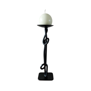 Twisted <b>Black</b> Iron <b>Candlestick</b> Holders Set of 3 for Home Holiday Tabletop Decoration Durable Metal Candle Holders - Product Image 3