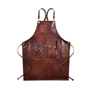 Heavy Duty Thick Fabric Barber <b>Aprons</b> Durable Material <b>Leather</b> Made Hair Cutting Barber <b>Aprons</b> For Unisex - Product Image 6