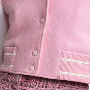 Top corto transpirable para mujer con logotipo impreso personalizado y decoración de letras bordadas Chaqueta lisa - Product Image 5