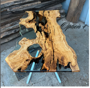 Custom Resin River <b>Table</b> | <b>Epoxy</b> <b>Table</b> Top | Handmade <b>Epoxy</b> DinningTableCustom <b>Epoxy</b> <b>Table</b> - Product Image 1