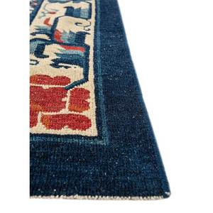 Tapis en laine noués à la main Pechino Ivory, motifs médaillon rectangulaires en puzzle pour la maison, le salon, le couloir, l'entrée - Car-PAEM-446 - Product Image 4