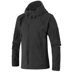 2025, superventas, colección de invierno, sudaderas con capucha de lana Polar para hombres, sudadera táctica deportiva para exteriores con logotipo bordado personalizado a granel - Product Image 3