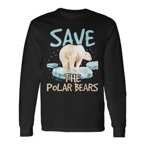 Maglietta a maniche lunghe per amanti della fauna selvatica, per gli addetti al monitoraggio degli animali e per i salvavivande degli orsi polari, per i difensori della fauna selvatica e i conservatori - Product Image 1