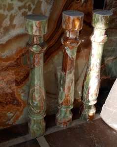 Escaleras de barandilla de mármol de ónix de diseño moderno en tamaños personalizados, pasamanos de escalera de mármol, pasamanos de mármol, balaustres interiores para escaleras - Product Image 6