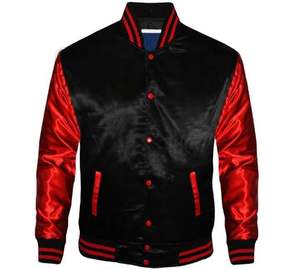 Veste bomber légère en satin polyester de haute qualité pour femmes, unie, mode de rue, décontractée, vestes et manteaux en soie pour femmes - Product Image 1