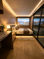 Cabane moderne Apple de 26 m² – Maison préfabriquée modulaire anti-rouille pour usage en station balnéaire – Disponible dès maintenant