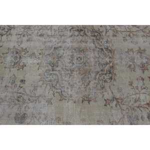 Tapis turc, tapis vintage 3,6x7,6 pieds, tapis en laine grise - Product Image 5