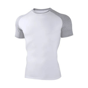 Camiseta de gimnasio de compresión de calidad superior 2025 para hombre, camisetas de entrenamiento de secado rápido con logotipo personalizado, ropa deportiva al por mayor - Product Image 5