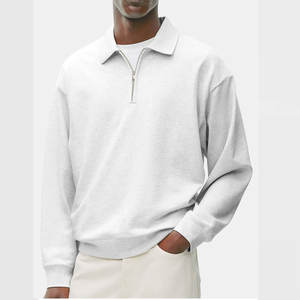 New Sports Color Winter <b>Fleece</b> <b>Quarter</b> <b>Zip</b> Jacket Unisex 280GSM Custom High Quality Sweatshirts - Product Image 1