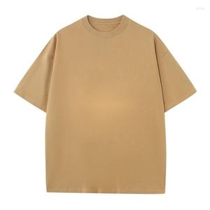 ผู้ผลิตเสื้อยืด ผ้าฝ้าย 100% เสื้อยืดฤดูร้อน สั่งซื้อจำนวนมาก บริการ OEM/ODM เสื้อยืดทรงโอเวอร์ไซส์ พิมพ์ลาย ขายส่ง - Product Image 4