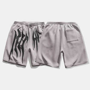 Prince Industry, los pantalones cortos cómodos de algodón 100% de verano más populares para hombres, ropa de calle, pantalones cortos lavados con ácido a la venta - Product Image 3