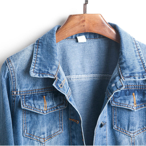 Women Jeans <b>Jacket</b> Short Denim <b>Jacket</b> Ripped Jeans Tops Slim Long Sleeve Casual Outwear Jeans <b>Jacket</b> - Product Image 5