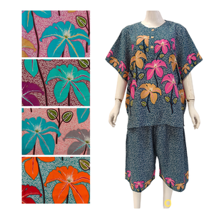 Conjunto de pijamas de rayón con estampado floral para mujer, suave y transpirable Elegante ropa de dormir de uso diario para el verano, precio al por mayor - Product Image 3