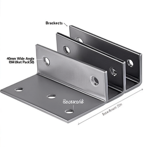 40mm Wide Angle GAH <b>Bracket</b> Pack (50) - Product Image 2
