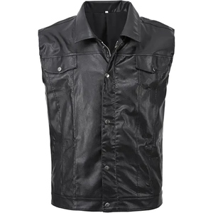 เสื้อกั๊กหนังแท้สไตล์คาวบอยคลาสสิกที่มีคุณภาพทนทานและสวมใส่สบาย - Product Image 4