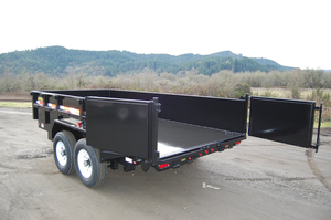 Nouvelle remorque à benne basculante de 16,000 lb (8 tonnes) avec engrenage et composants du noyau du pneu utilisés pour la construction et la remorque de tracteur - Product Image 6