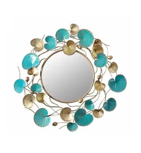 Accessoires de décoration pour tout espace Miroirs muraux Cadre en branches métalliques Miroirs muraux dorés de qualité supérieure Décoration de miroir mural d'accent - Product Image 2