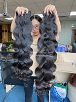 Longues mèches de cheveux vietnamiennes et cambodgiennes 100% naturelles, cuticules alignées, grade 9A, trame simple, vierges brutes, 10"-50", sans produits chimiques