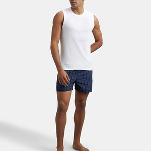 Camiseta sin mangas para hombre al por mayor, camiseta sin mangas de cuello redondo con forro de poliéster y algodón de primera calidad, camisetas de entrenamiento y gimnasio - Product Image 5