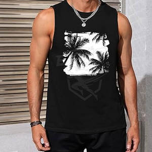 Débardeur de sport personnalisé avec impression sérigraphique, design tendance, logo personnalisé, impression sérigraphique sur débardeurs - Product Image 2