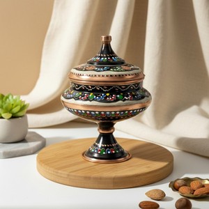 Azucarero Pequeño Comercial de Cerámica y Metal para Restaurantes y Cocina, Erzincan - Product Image 3