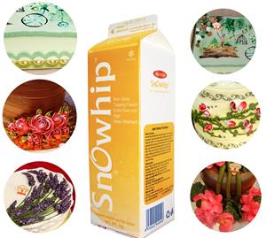 Vente en gros au Vietnam de crème de garniture non laitière OEM Snowhip 1kg de crème non laitière certifiée Halal bon prix - Product Image 4