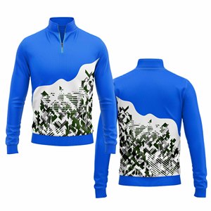 Chaqueta de gimnasio con cremallera de cuarto duradero personalizado para hombres y mujeres, ropa deportiva para jóvenes, jersey de equipo de secado rápido - Product Image 3
