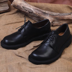 Chaussures en cuir respirantes avec talon rembourré et semelle souple, chaussures de mode pour hommes, chaussures décontractées - Product Image 2