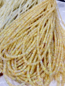 Perles d'opale éthiopienne naturelle AAA de haute qualité, lisses, rondes, taille 3-5 mm, brin de 16 pouces, perles d'opale éthiopienne - Product Image 6