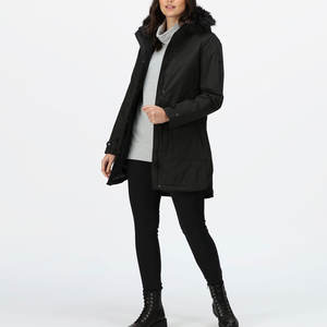 OEM Service <b>Ladies</b> <b>Hooded</b> Parkas Jacket Wholesale Weather Resistant Windproof Outdoor Parkas Jackets - Product Image 2