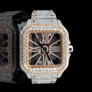 Hip Hop VVS Moissanite Diamond Square Shape Último diseño Reloj para niños Ocasión especial Desgaste Los mejores relojes - Product Image 1