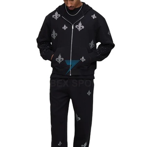 Sudadera con Pedrería Personalizada para Hombre, Sudadera con Pedrería de Alta Calidad para Hombre, Prenda Moderna - Product Image 1
