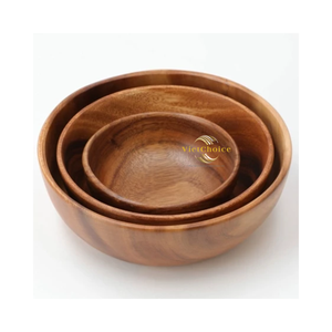 Bol en bois personnalisé, écologique, naturel, pour la restauration, avec étiquette privée - Product Image 5